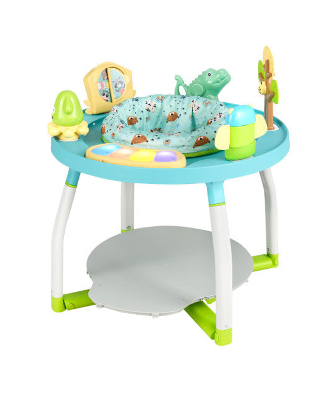 5-in-1 Baby Activity Center Interactive Bounce Seat With Removable Toys-Blue