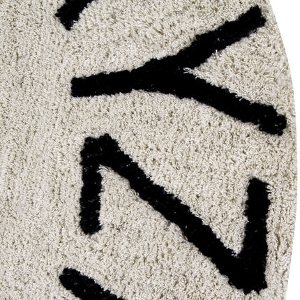 Round ABC Washable Rug