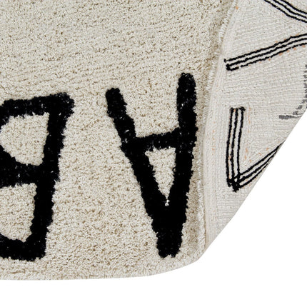Round ABC Washable Rug