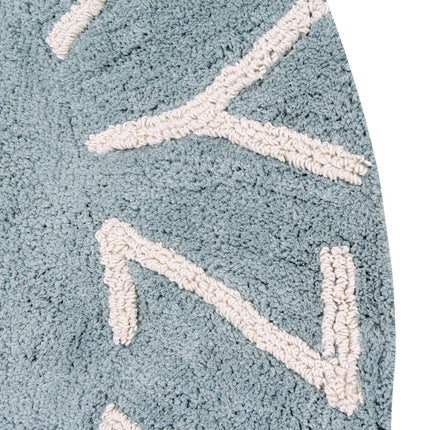 Round ABC Washable Rug