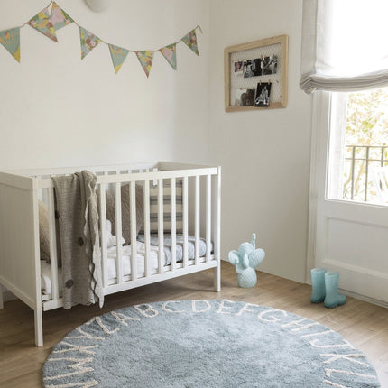 Round ABC Washable Rug
