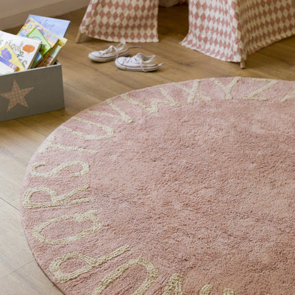 Round ABC Washable Rug