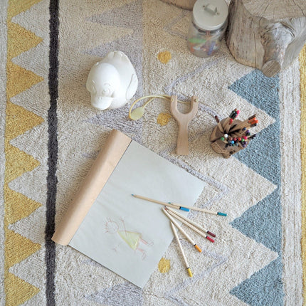 Azteca Natural Washable Rug