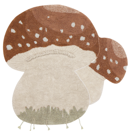 Boletus Mushroom Washable Rug