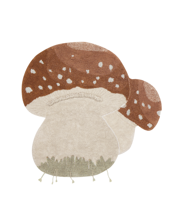 Boletus Mushroom Washable Rug