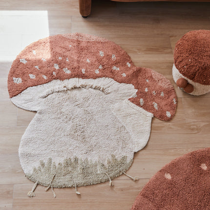 Boletus Mushroom Washable Rug