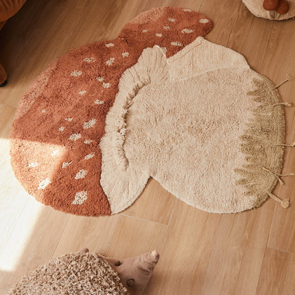 Boletus Mushroom Washable Rug