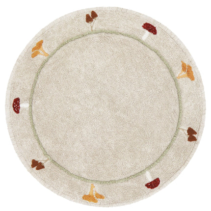 Chanterelle Mushroom Washable Rug
