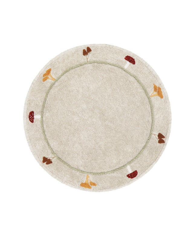 Chanterelle Mushroom Washable Rug