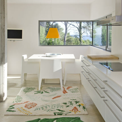 Monstera Leaf Washable Rug