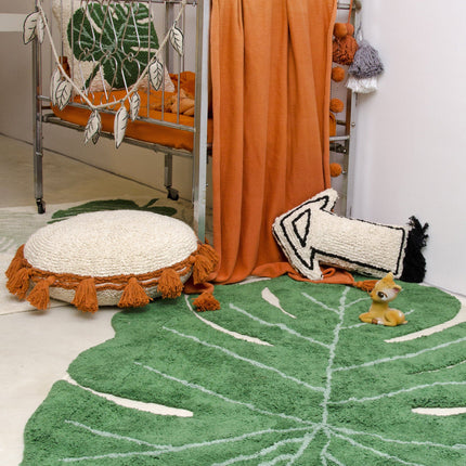 Monstera Leaf Washable Rug