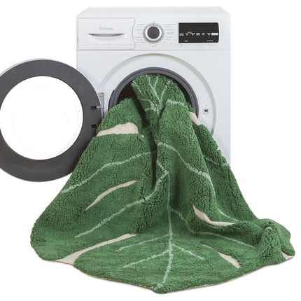 Monstera Leaf Washable Rug
