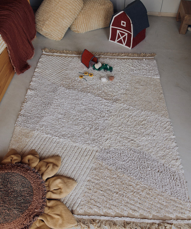 Farm Fields Washable Play Rug