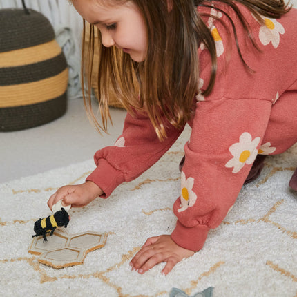 Wildflowers Washable Play Rug + Flowers