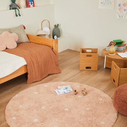Round Dot Washable Rug