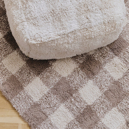 Vichy Checked Washable Rug
