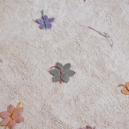 Wildflowers Washable Play Rug + Flowers