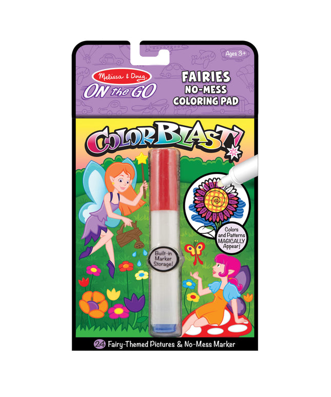 On the Go ColorBlast No-Mess Coloring Pad - Fairies