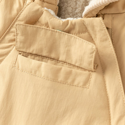 Baby Girls/Boys Cute Indoor Warm Hooded One-Piece Romper