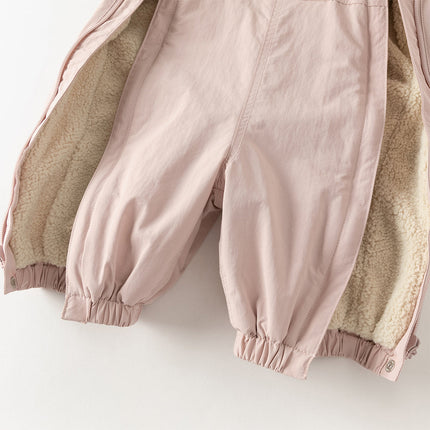 Baby Girls/Boys Cute Indoor Warm Hooded One-Piece Romper