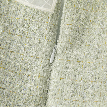 Toddler Girls Delicate Grey Green A-line Party Mesh Dress