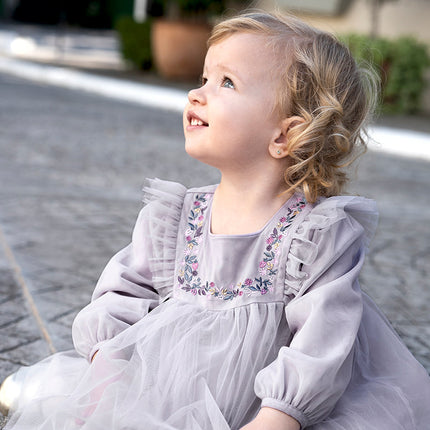 Toddler Girls Noble Mesh Fashion Princess Mesh Dresses