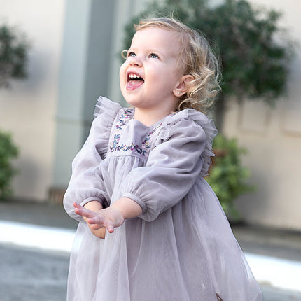 Toddler Girls Noble Mesh Fashion Princess Mesh Dresses