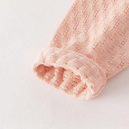 Toddler Girls Light Pink Soft Knit Sweater Mesh A-line Princess Dress