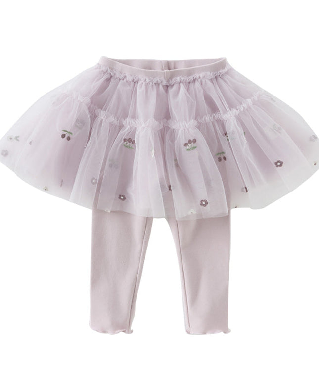 Toddler Girls Mesh Skirt Leggings Pants