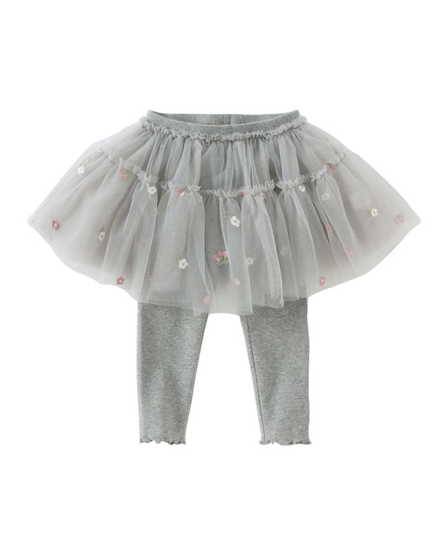 Toddler Girls Mesh Skirt Leggings Pants