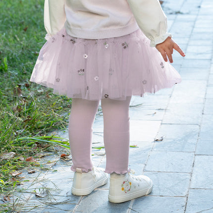 Toddler Girls Mesh Skirt Leggings Pants