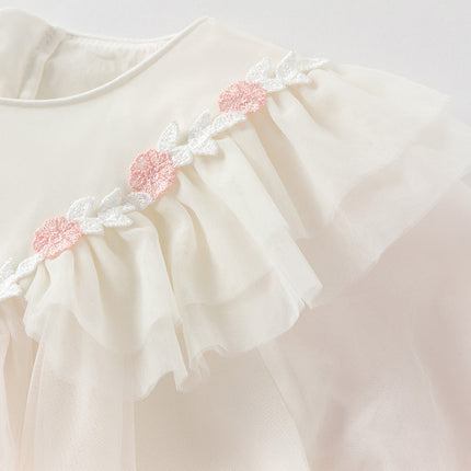 Toddler Girls Soft Seashell Pink Mesh Party Dress