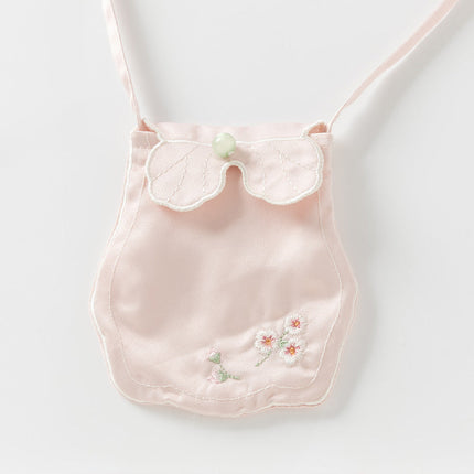 Toddler Girls Charming Peachy Pink Chinese-style Mesh Dress