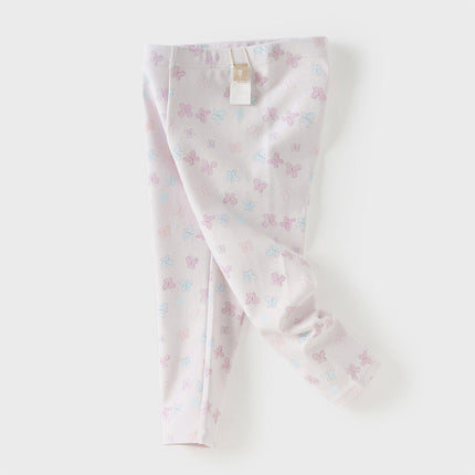 Toddler Girls Summer Cute Butterfly Print/Floral Print Breathable Slim Leggings