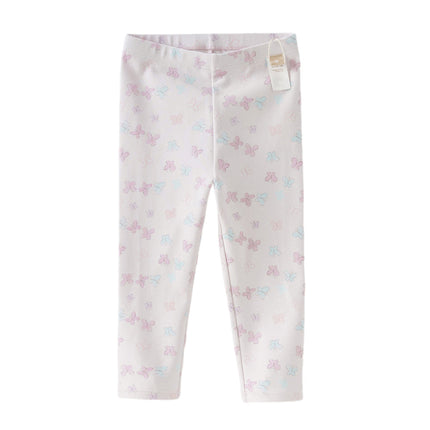Toddler Girls Summer Cute Butterfly Print/Floral Print Breathable Slim Leggings
