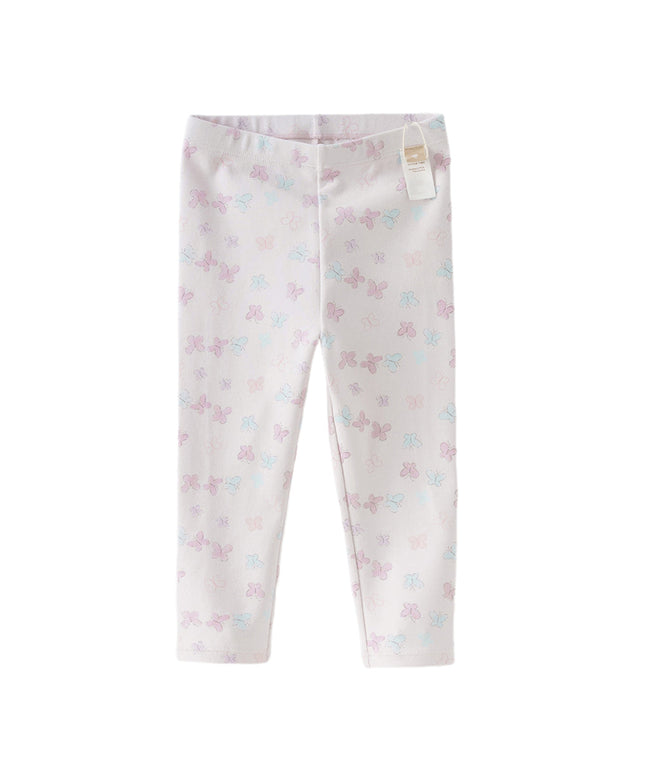 Toddler Girls Summer Cute Butterfly Print/Floral Print Breathable Slim Leggings