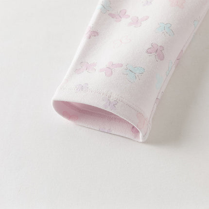 Toddler Girls Summer Cute Butterfly Print/Floral Print Breathable Slim Leggings