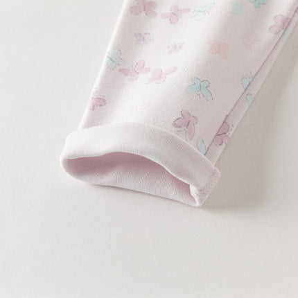 Toddler Girls Summer Cute Butterfly Print/Floral Print Breathable Slim Leggings