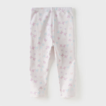 Toddler Girls Summer Cute Butterfly Print/Floral Print Breathable Slim Leggings