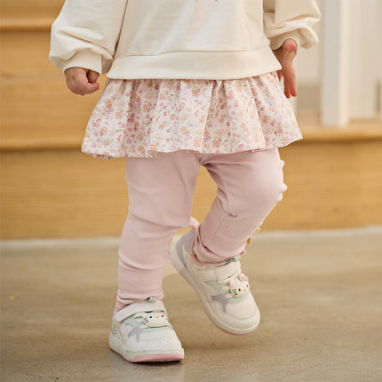 Toddler Girls Multi-color Slim Soft Leggings