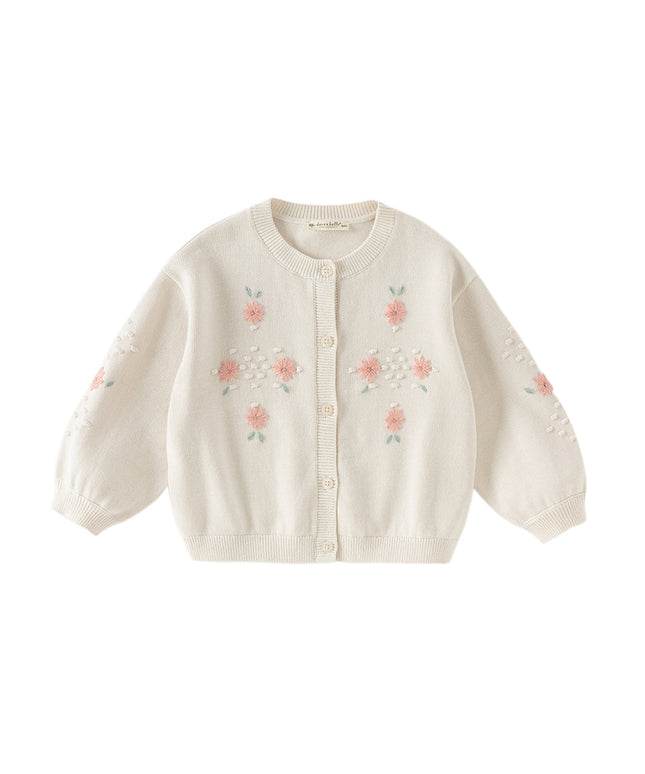 Toddler Girls Cute Apricot Outwear Soft Cotton Cardigans