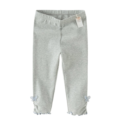 Toddler Girls Fashion Grey/Denim Blue Lightweight Soft Leggings