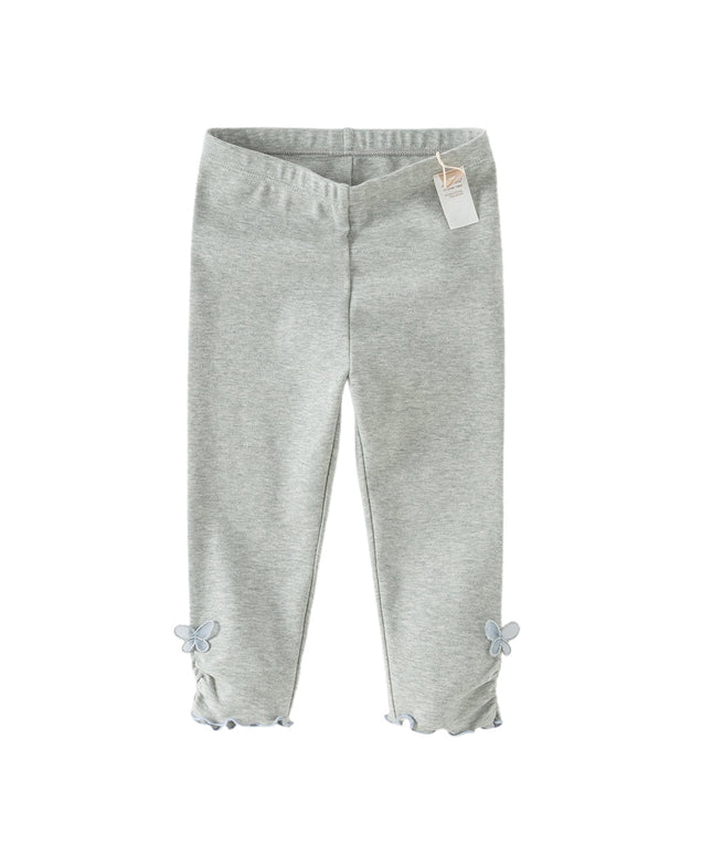 Toddler Girls Fashion Grey/Denim Blue Lightweight Soft Leggings