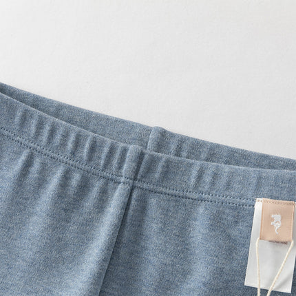Toddler Girls Fashion Grey/Denim Blue Lightweight Soft Leggings