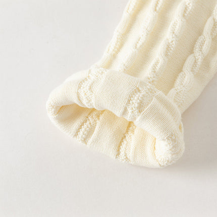 Kids Girls Pearl White Long Sleeve Soft Cotton Sweater Cardigans