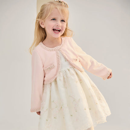 Toddler Girls Sweet Pink Elegant Princess Mesh Dress