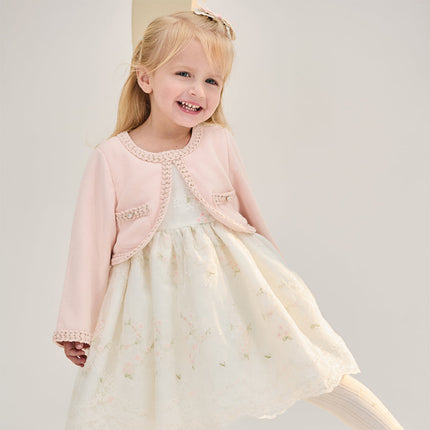 Toddler Girls Sweet Pink Elegant Princess Mesh Dress