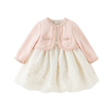 Toddler Girls Sweet Pink Elegant Princess Mesh Dress