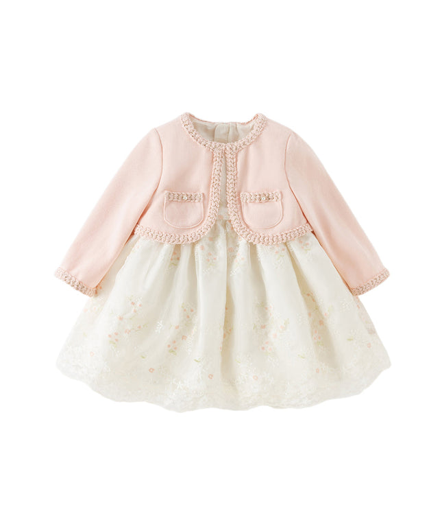 Toddler Girls Sweet Pink Elegant Princess Mesh Dress