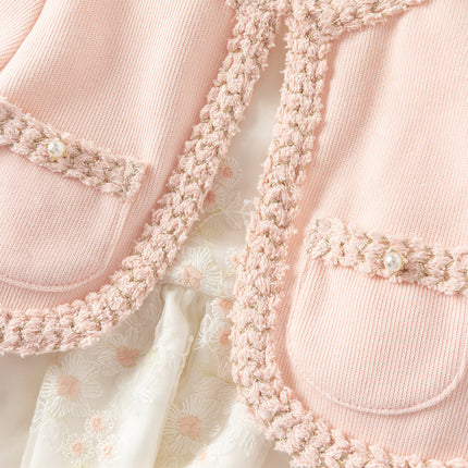 Toddler Girls Sweet Pink Elegant Princess Mesh Dress